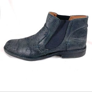 John Varvatos Distressed Black Leather Chelsea Boots - size 14 - Gently Worn!